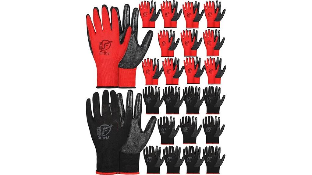 24 pairs gardening gloves