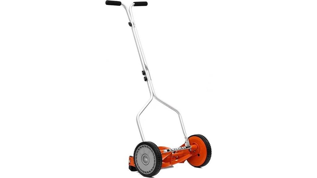4 blade push reel mower