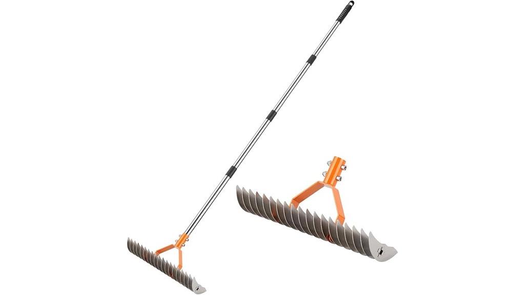 adjustable 19 tine rake