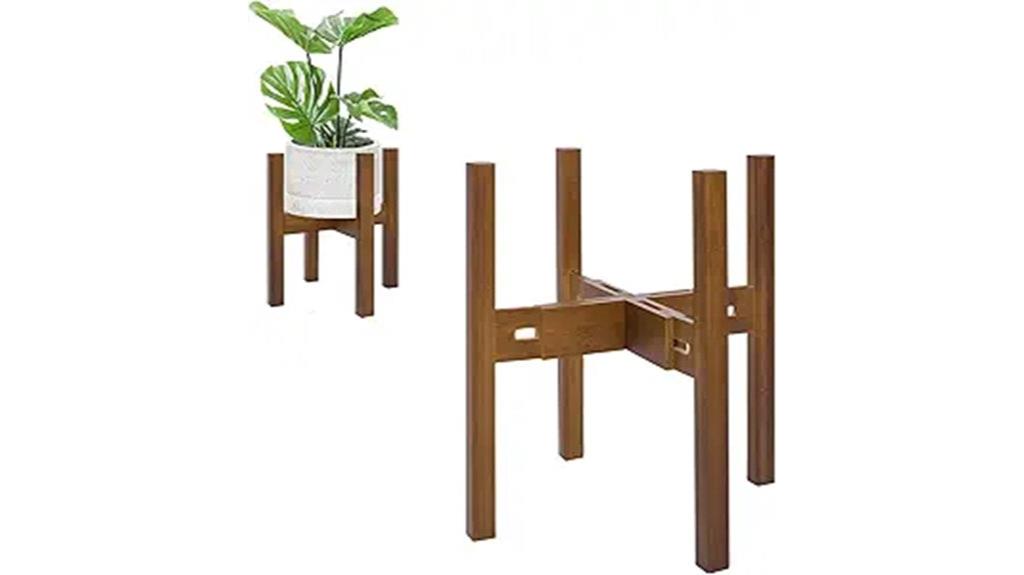 adjustable mid century plant stand
