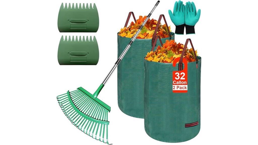 adjustable rake and bags