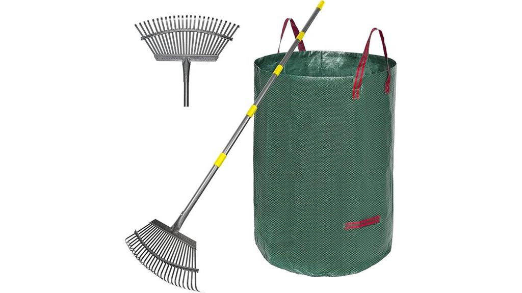 adjustable rake with bags