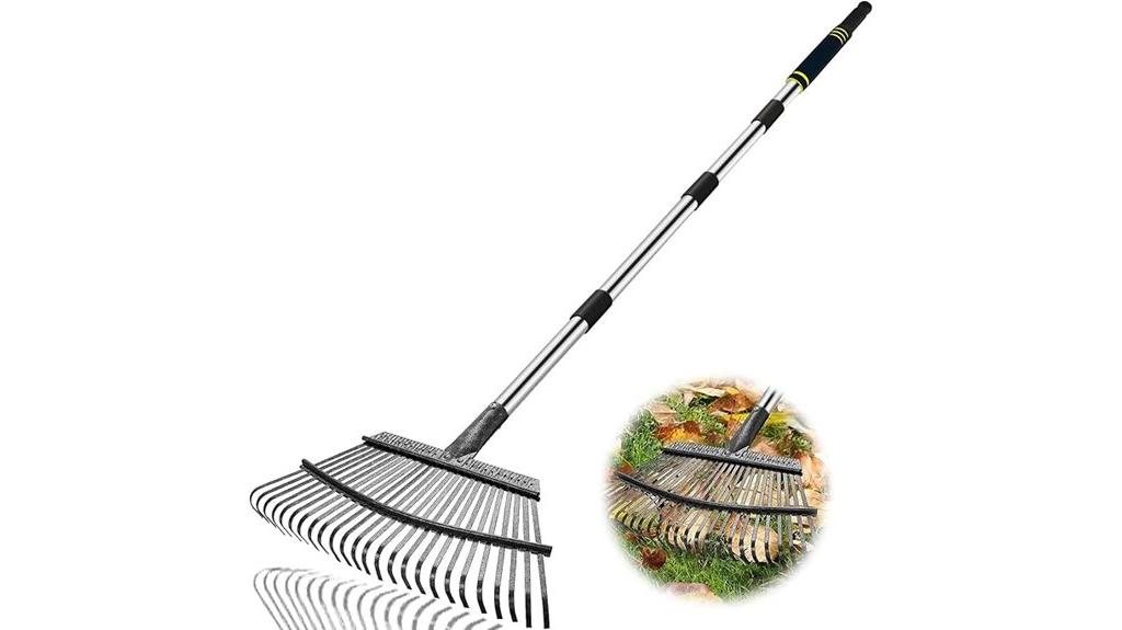 adjustable stainless steel rake