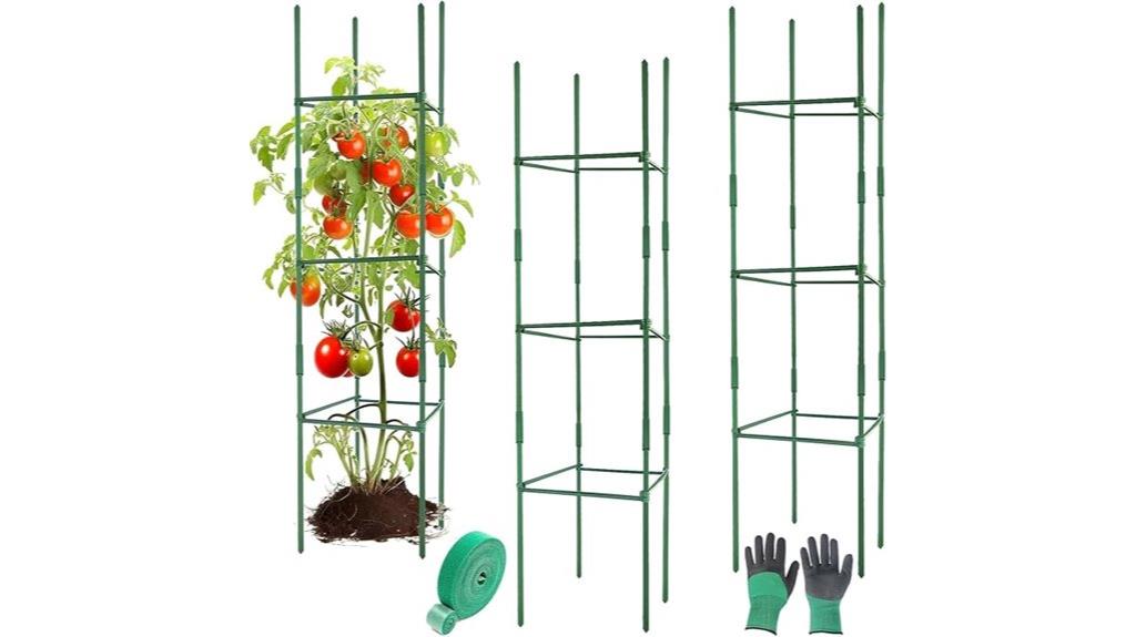 adjustable tomato plant supports