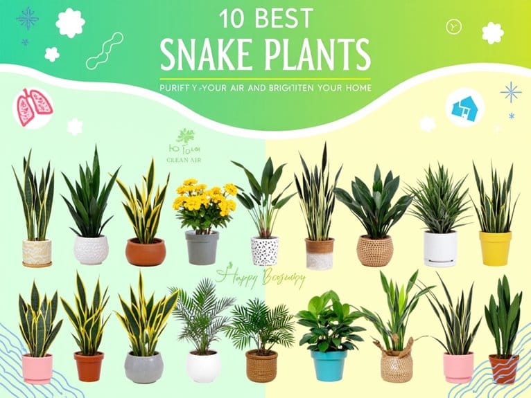 air purifying snake plant varieties