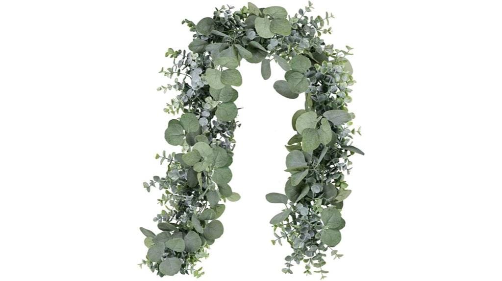 artificial eucalyptus leaf garland