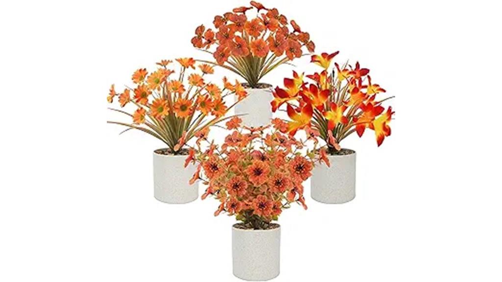 artificial fall flower arrangement