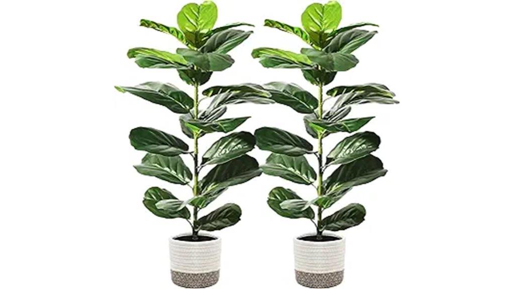 artificial fiddle leaf trees