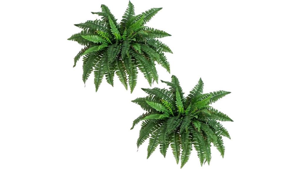 artificial hanging boston ferns