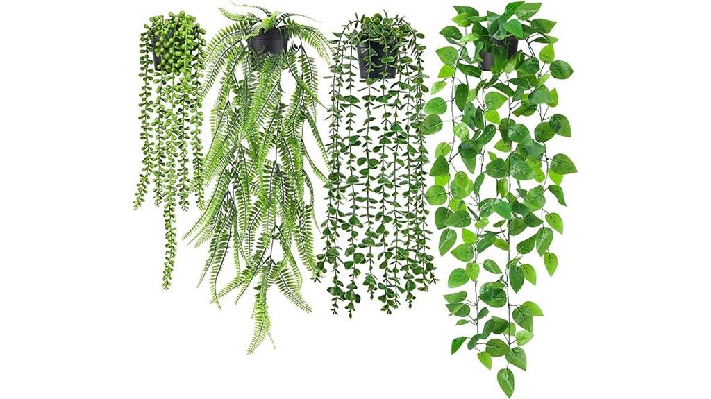 artificial hanging ivy decor