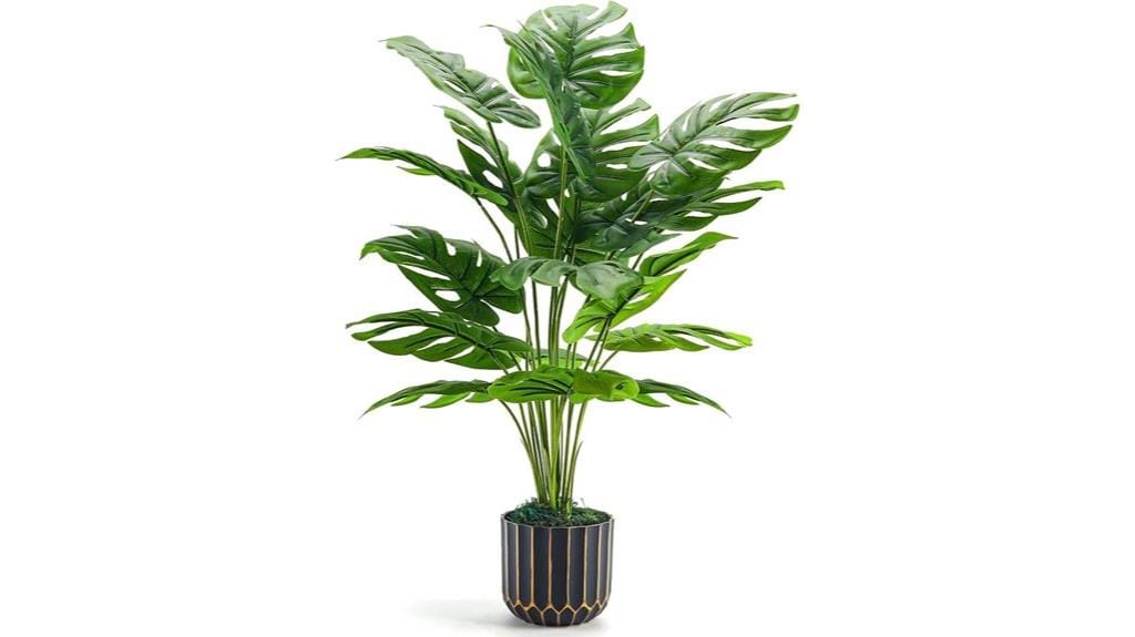 artificial monstera indoor plant