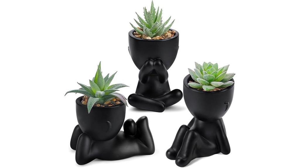 artificial succulent plant set