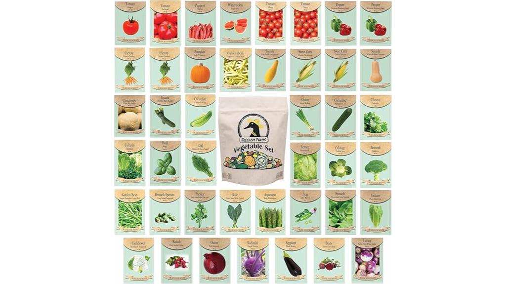 assorted non gmo seed packets
