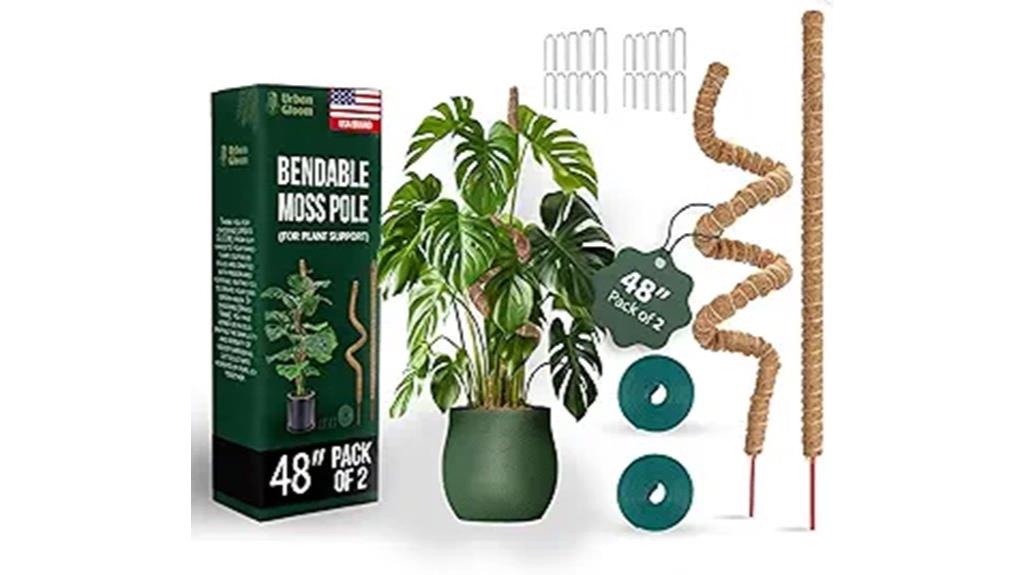 bendable moss poles included