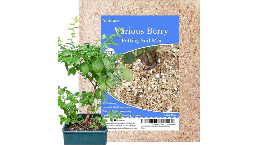 berry potting soil package