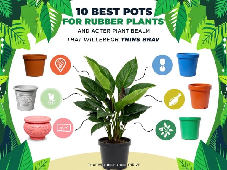 best pots for rubber plants