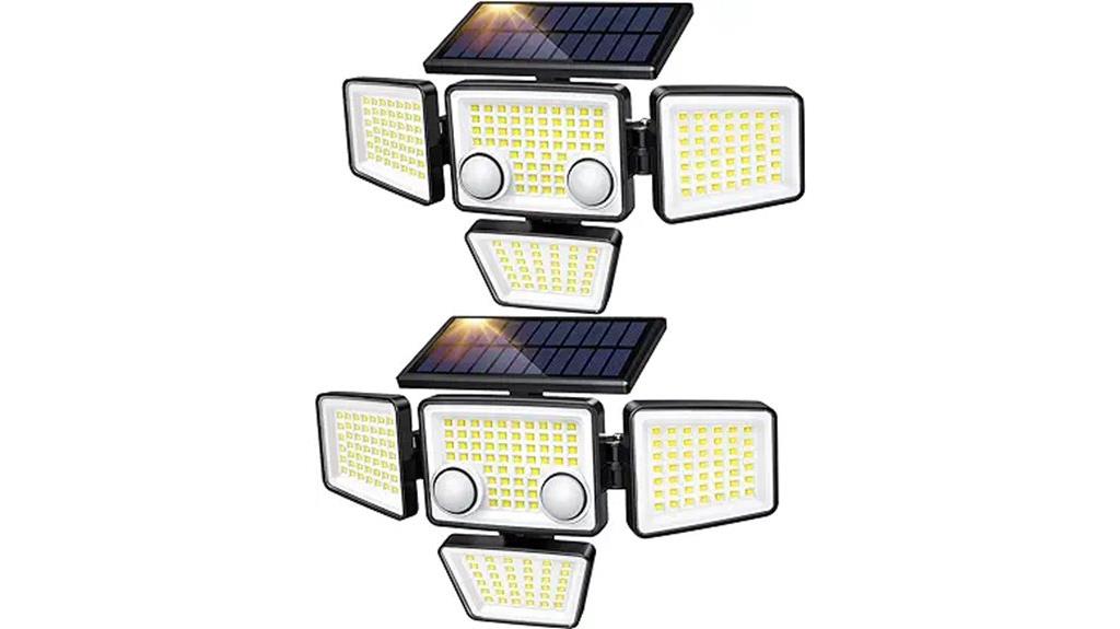 bright solar motion lights