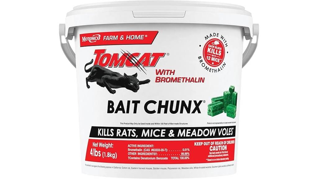 bromethalin bait in pail