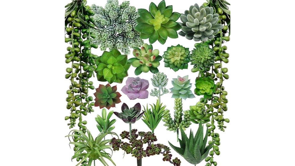 bulk artificial succulent decor