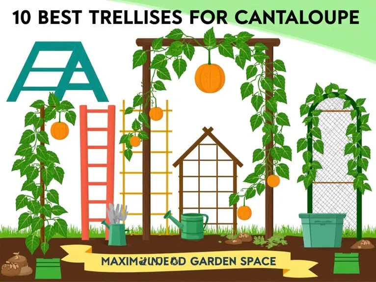 cantaloupe garden space optimization