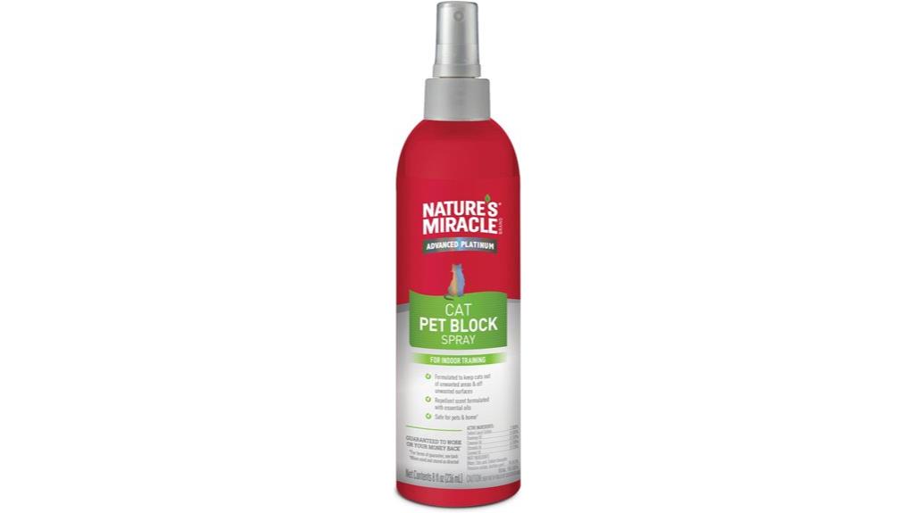 cat block repellent spray