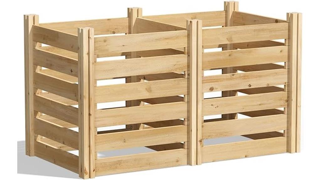 cedar wood compost bin