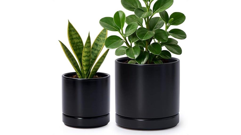 ceramic planter with drainage