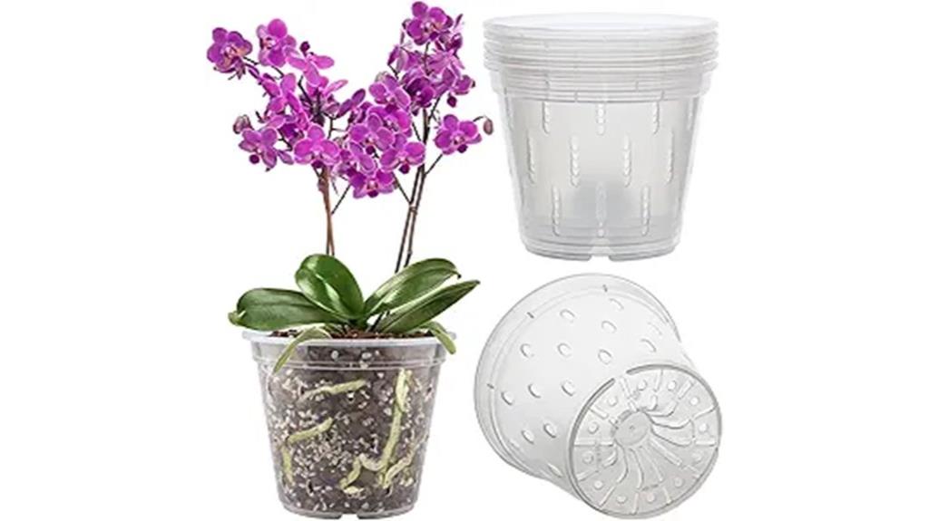clear plastic flower planters