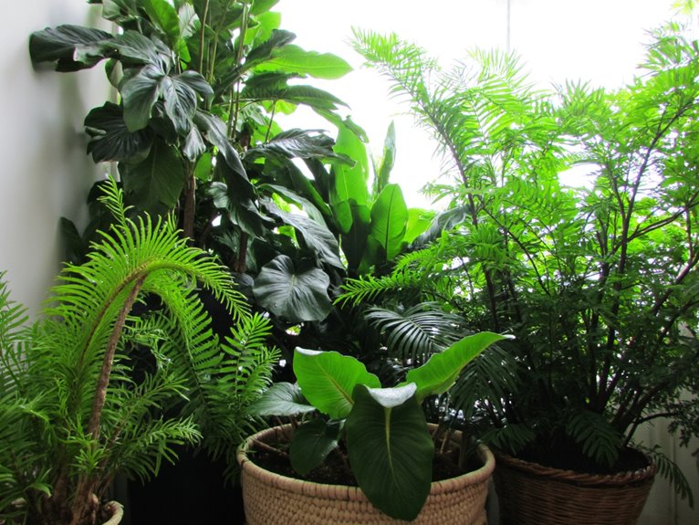 clustering plants enhances humidity