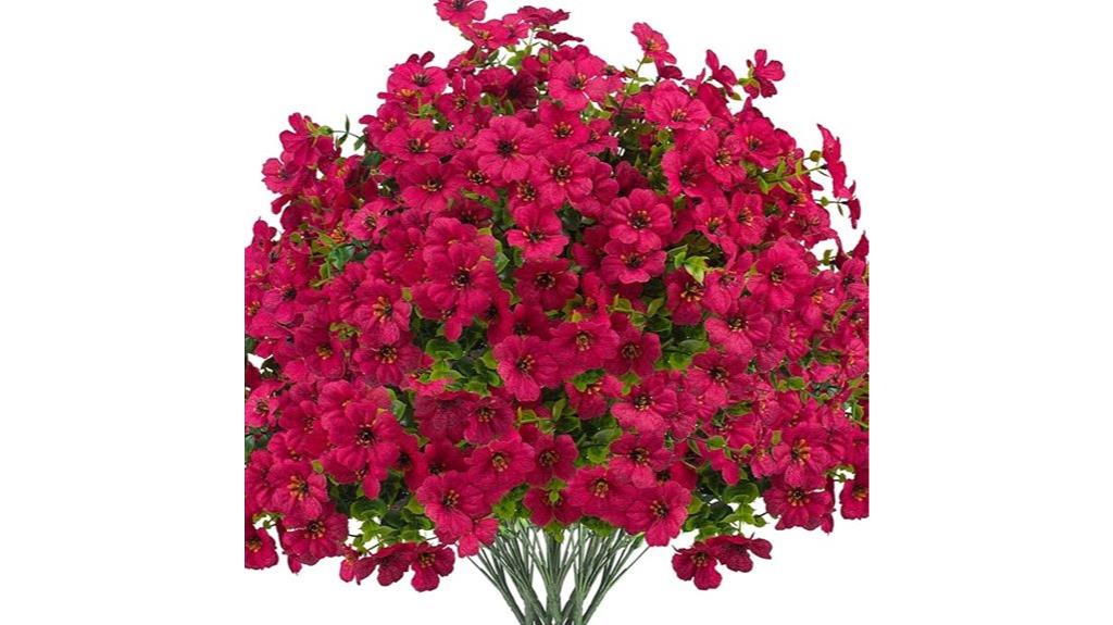 colorful outdoor artificial daisies