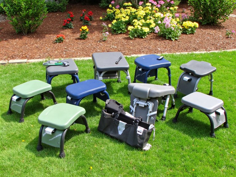 comfortable gardening seat options