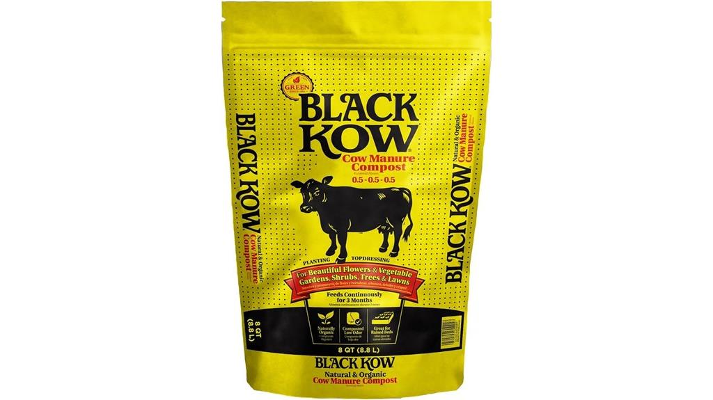 composted cow manure fertilizer
