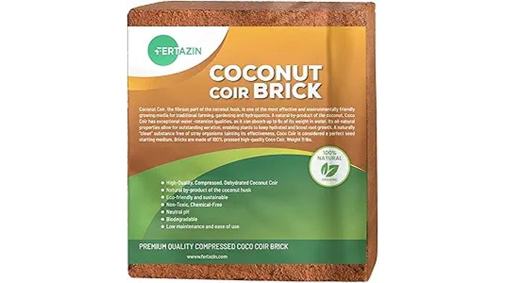 compressed coco coir brick