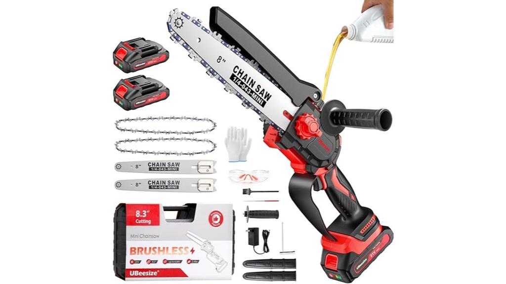 cordless brushless mini chainsaw