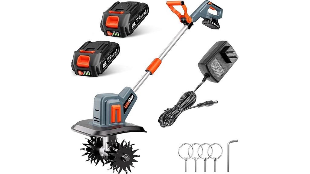cordless electric tiller model