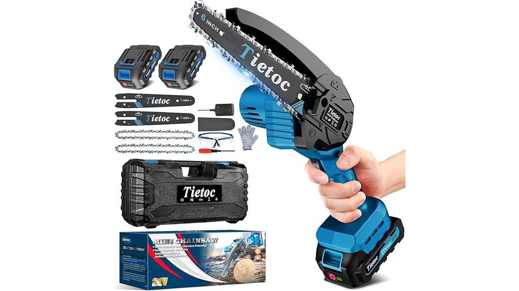 cordless handheld electric chainsaw