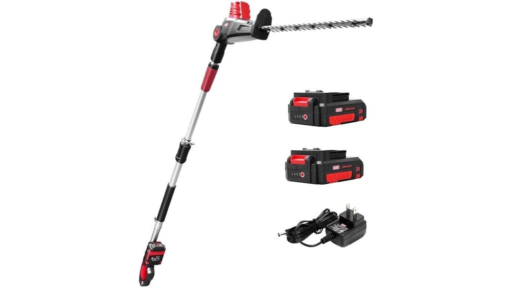 cordless hedge trimmer package
