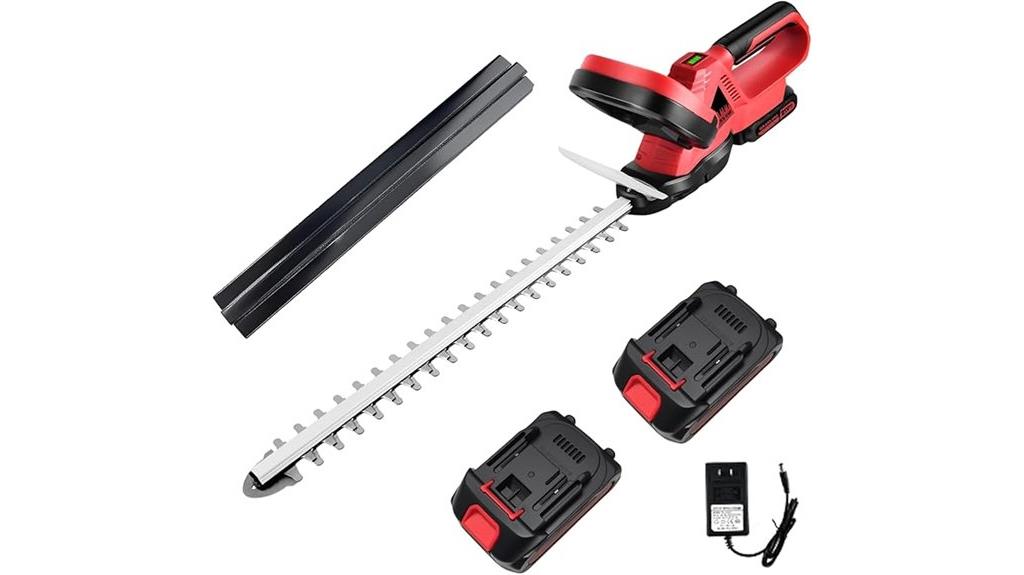 cordless hedge trimmer package