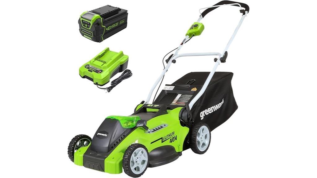 cordless lawn mower package