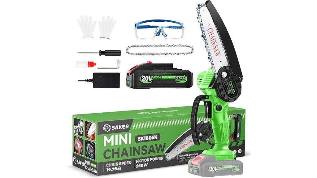 cordless mini chainsaw power