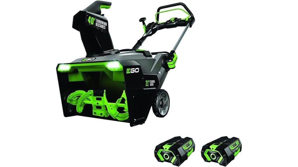 cordless snow blower features