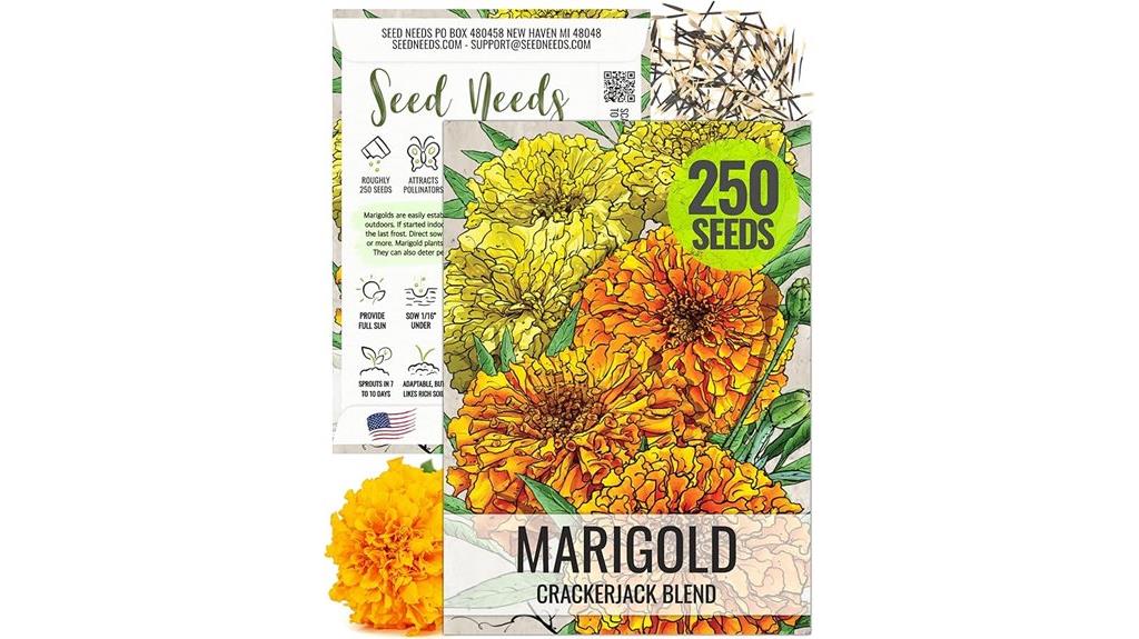 crackerjack marigold seeds pack