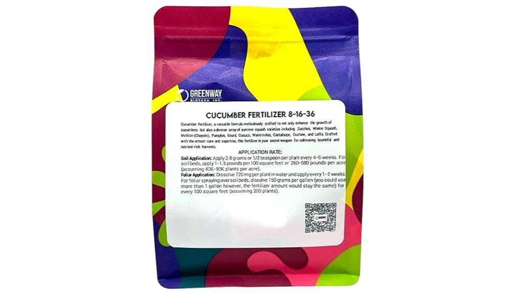 cucumber fertilizer water soluble