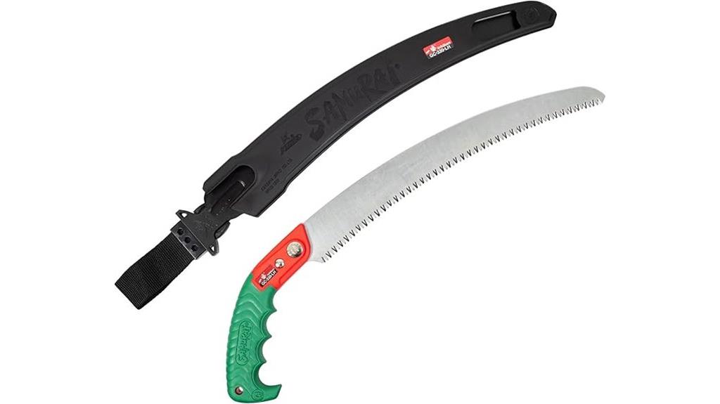 curved pruning saw with scabbard