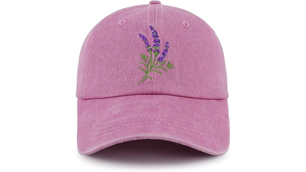 cute adjustable lavender cap