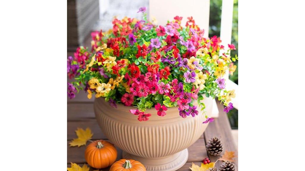 decorative artificial flower bundles