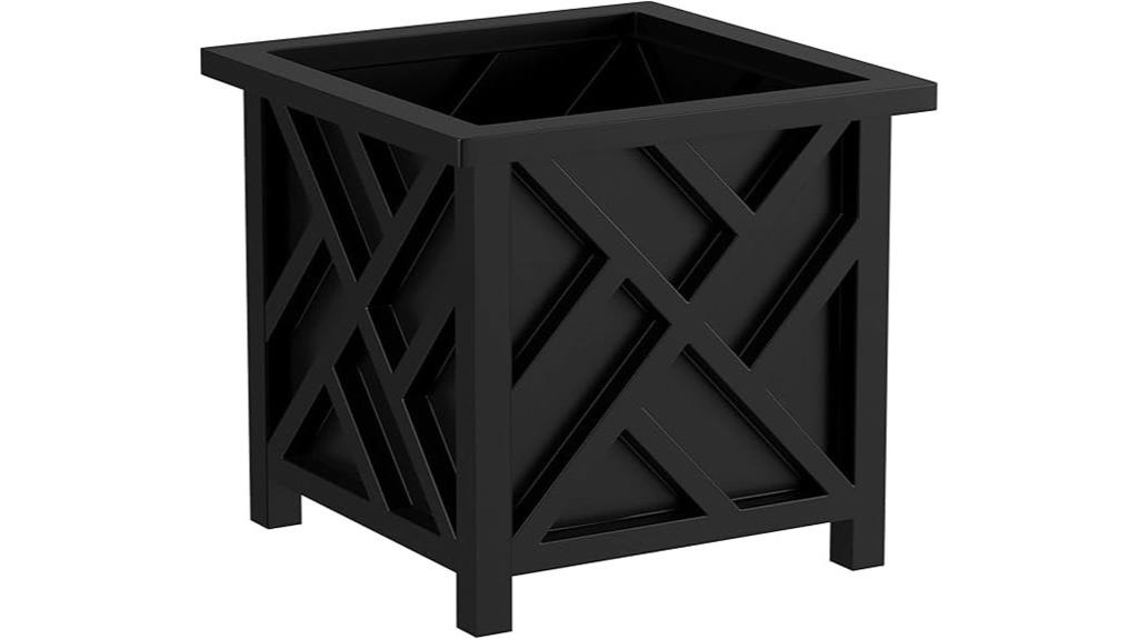 decorative outdoor planter box