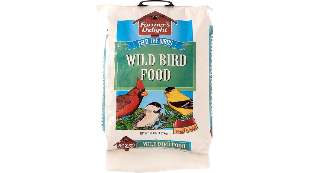 delicious cherry flavored bird feed