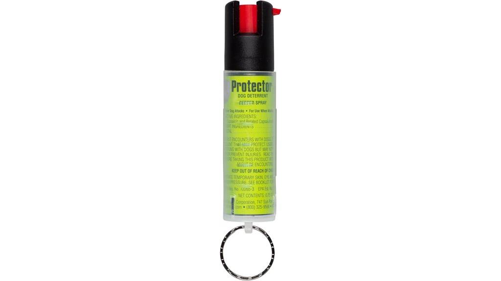 dog spray with keyring