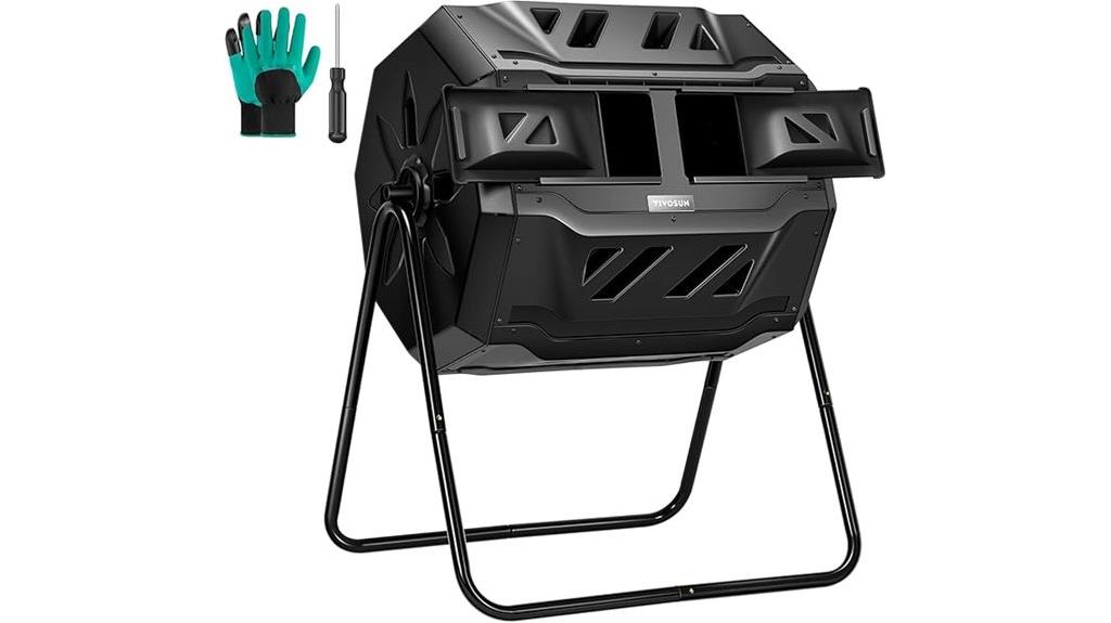 dual rotating compost bin